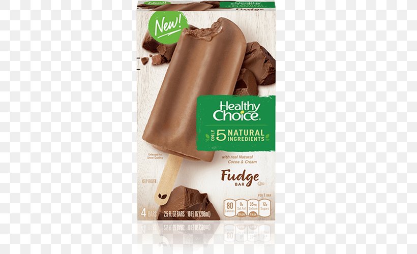 Fudge Ice Cream Chocolate Bar Healthy Choice, PNG, 500x500px, Fudge, Bar, Chocolate, Chocolate Bar, Dessert Download Free