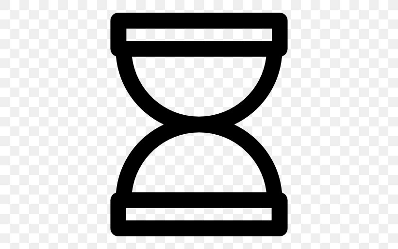 Hourglass, PNG, 512x512px, Hourglass, Area, Black And White, Clock, Rectangle Download Free