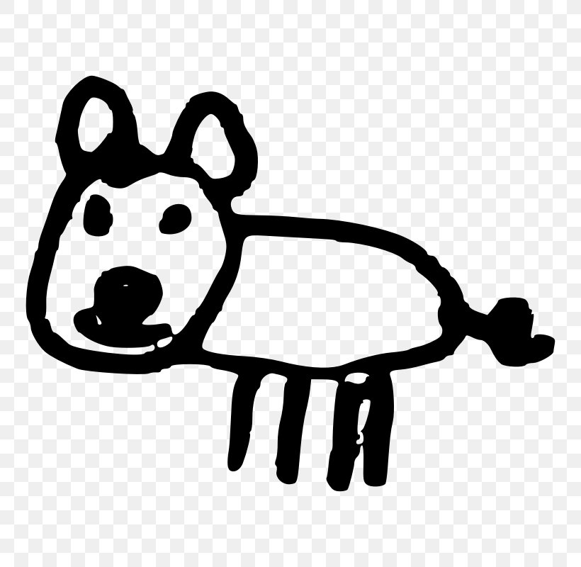 Large White Pig Dog Clip Art, PNG, 800x800px, Large White Pig, Art, Black, Black And White, Carnivoran Download Free