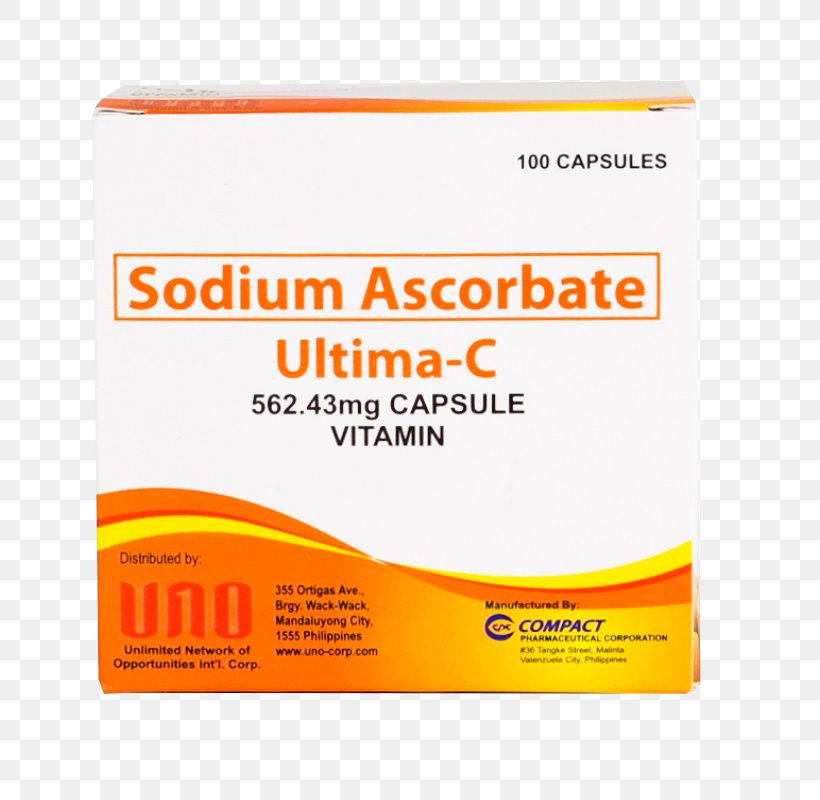 Sodium Ascorbate Dietary Supplement Vitamin C, PNG, 800x800px, Sodium Ascorbate, Ascorbic Acid, Brand, Capsule, Dietary Supplement Download Free