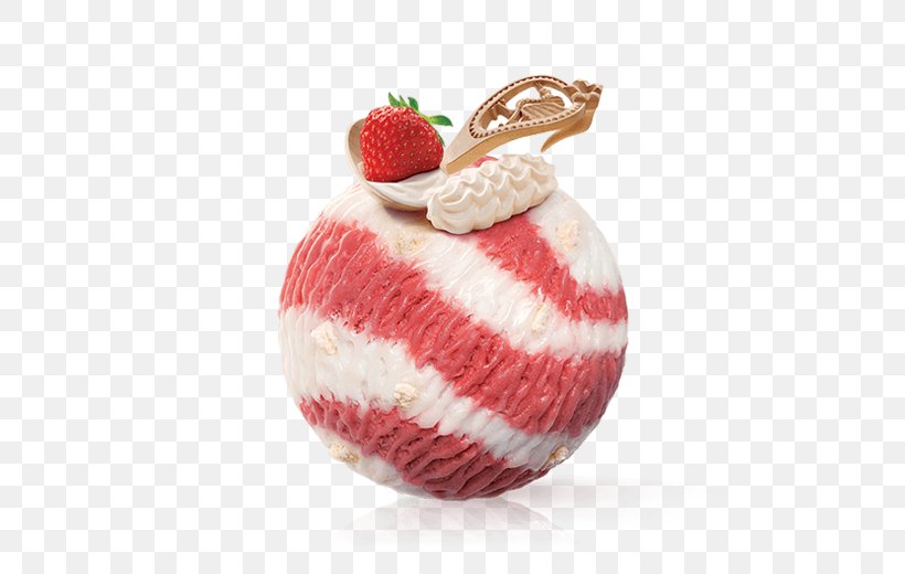 Strawberry Ice Cream Custard Crème Double, PNG, 520x520px, Strawberry, Christmas Ornament, Cream, Cupcake, Custard Download Free