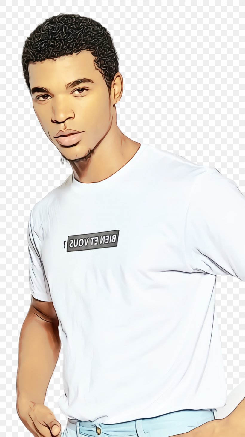 T-shirt White Clothing Neck Sleeve, PNG, 1500x2668px, Watercolor, Chin, Clothing, Cool, Hairstyle Download Free