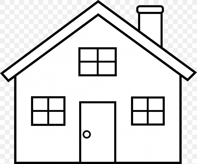 House Outline Clip Art, PNG, 3589x2986px, House, Area, Barn, Black And White, Computer Download Free