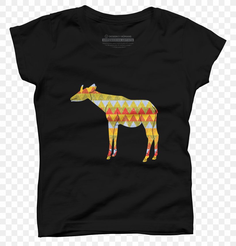 T-shirt Giraffe Okapi Wildlife Reserve Ituri Province, PNG, 1725x1800px, Watercolor, Cartoon, Flower, Frame, Heart Download Free