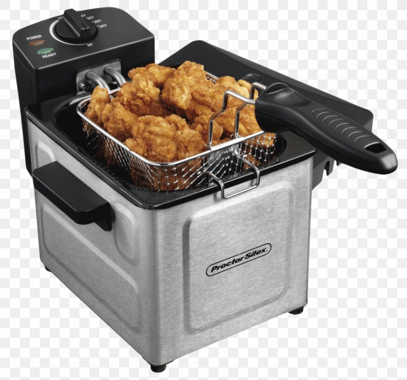 Deep Fryers Proctor Silex 35041 Stainless Steel Hamilton Beach Brands, PNG, 850x793px, Deep Fryers, Contact Grill, Cookware And Bakeware, Food, Frying Download Free