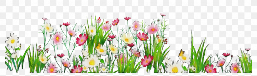 Floral Design, PNG, 1200x358px, Watercolor, Cut Flowers, Floral Design, Flower, Grass Download Free