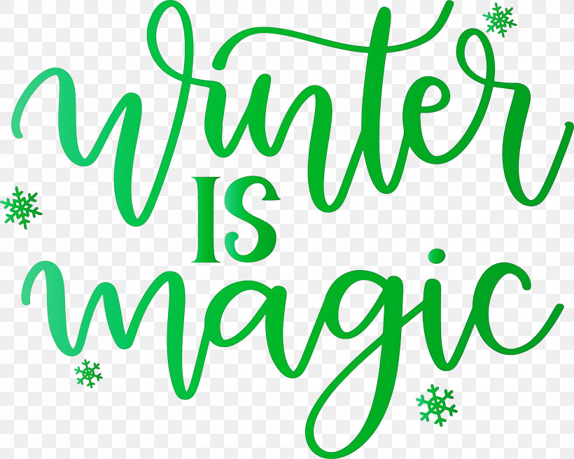 Winter Is Magic Hello Winter Winter, PNG, 3000x2403px, Winter Is Magic, Green, Hello Winter, Leaf, Logo Download Free