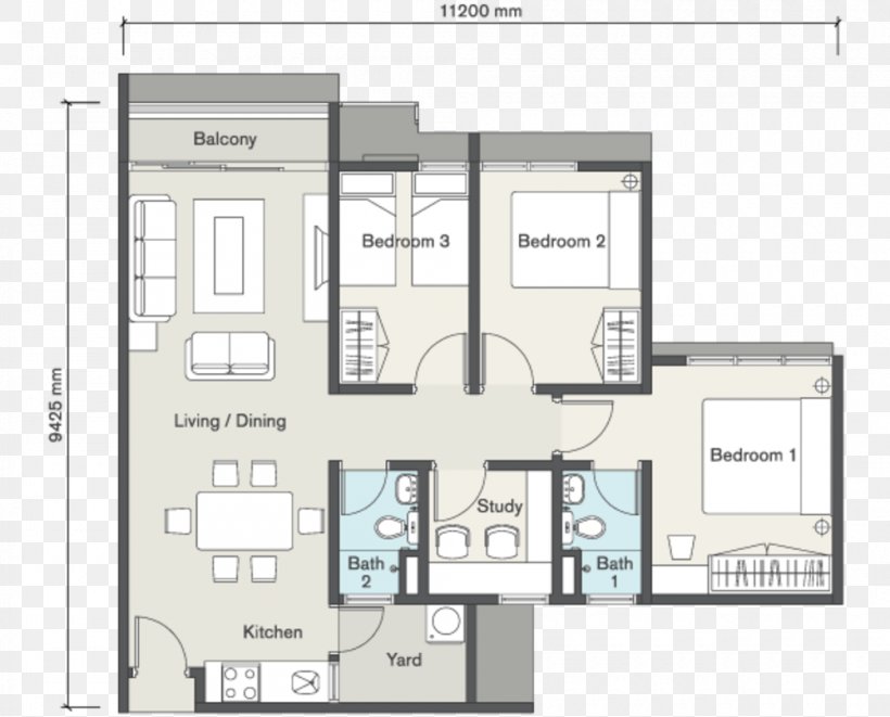 Floor Plan Wangsa Maju Seasons Garden Residence House, PNG, 1000x807px, Floor Plan, Architectural Plan, Architecture, Area, Bedroom Download Free
