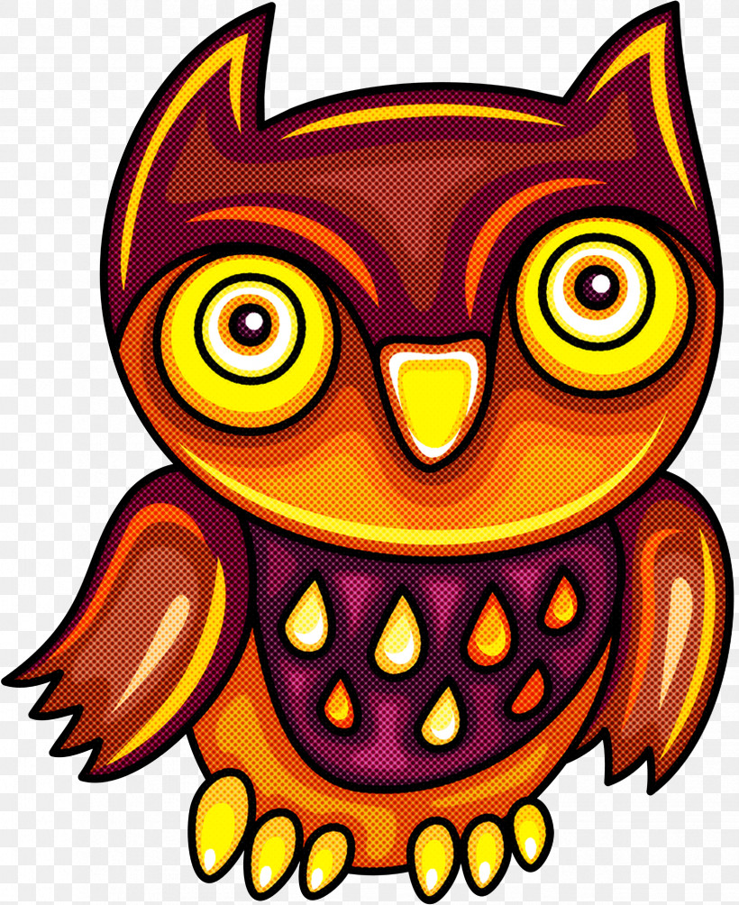 Orange, PNG, 2448x3000px, Owl, Bird, Bird Of Prey, Cartoon, Eastern Screech Owl Download Free