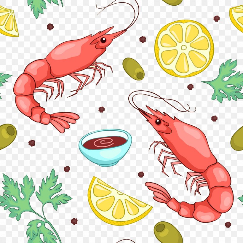 Caridea Shrimp Cartoon, PNG, 1000x1000px, Caridea, Artwork, Cartoon, Food, Organism Download Free