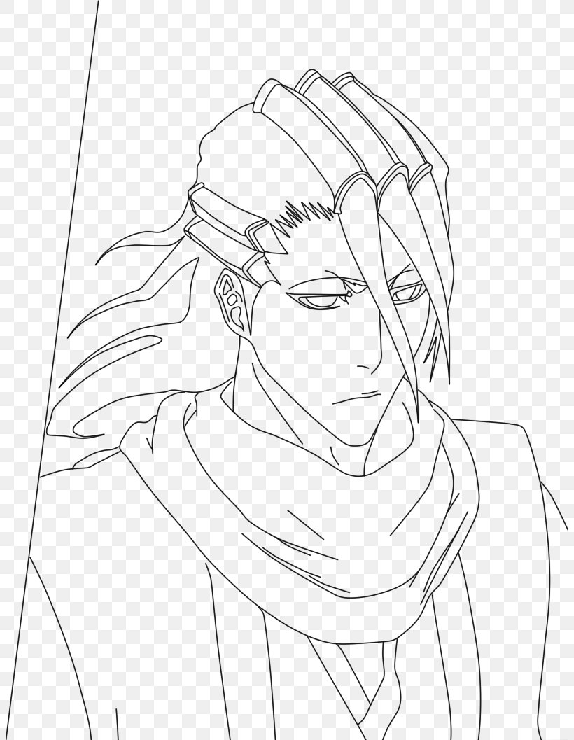 Line Art Ichigo Kurosaki Byakuya Kuchiki Rukia Kuchiki Grimmjow Jaegerjaquez, PNG, 803x1057px, Line Art, Arm, Artwork, Black, Black And White Download Free