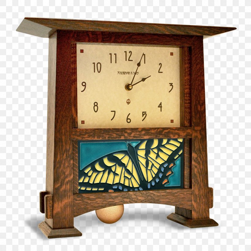 Mission Style Furniture Arts And Crafts Movement Handicraft, PNG, 1000x1000px, Mission Style Furniture, Art, Art Nouveau, Arts And Crafts Movement, Clock Download Free