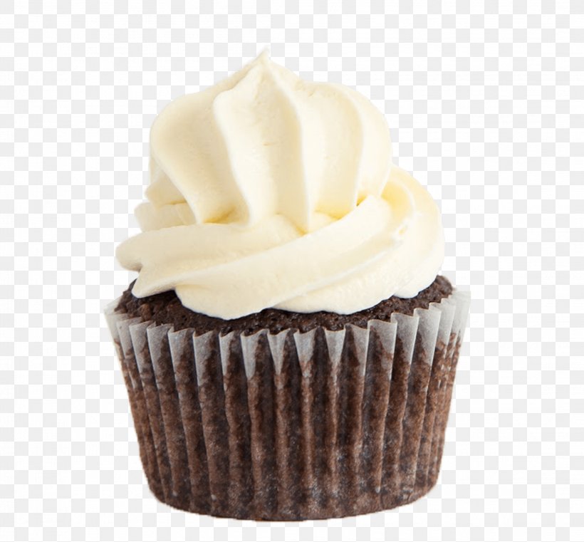 Cupcake Buttercream Cream Cheese Whipped Cream Chocolate, PNG, 2213x2054px, Cupcake, Baked Goods, Baking, Baking Cup, Box Download Free