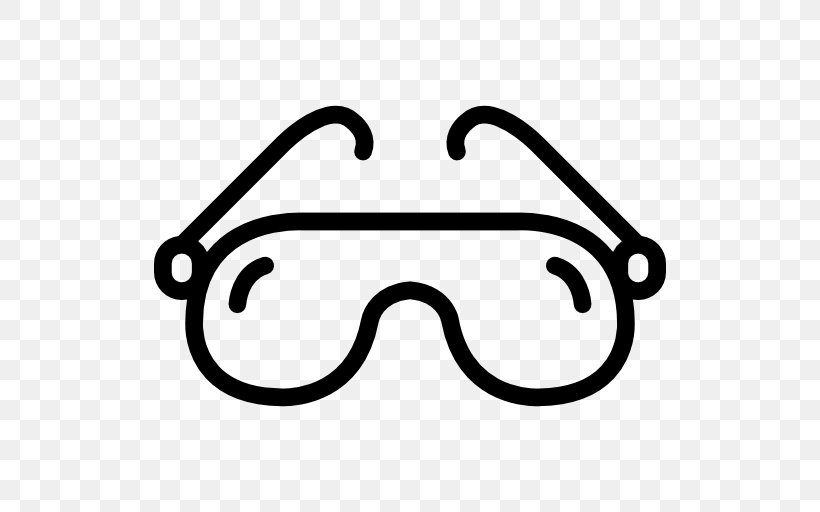 Goggles Sunglasses Fashion Clip Art, PNG, 512x512px, Goggles, Area, Black And White, Clothing, Eyewear Download Free