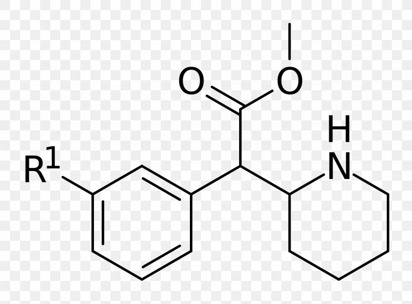 Methylphenidate Pharmaceutical Drug Structural Analog Inattention, PNG, 1280x946px, Methylphenidate, Adrenaline, Amphetamine, Area, Black And White Download Free