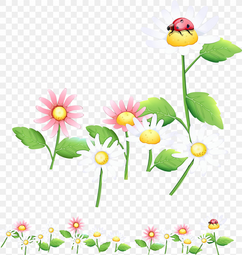 Drawing Flower Design Cartoon Garden, PNG, 2845x3000px, Watercolor, Camomile, Cartoon, Chamomile, Daisy Download Free
