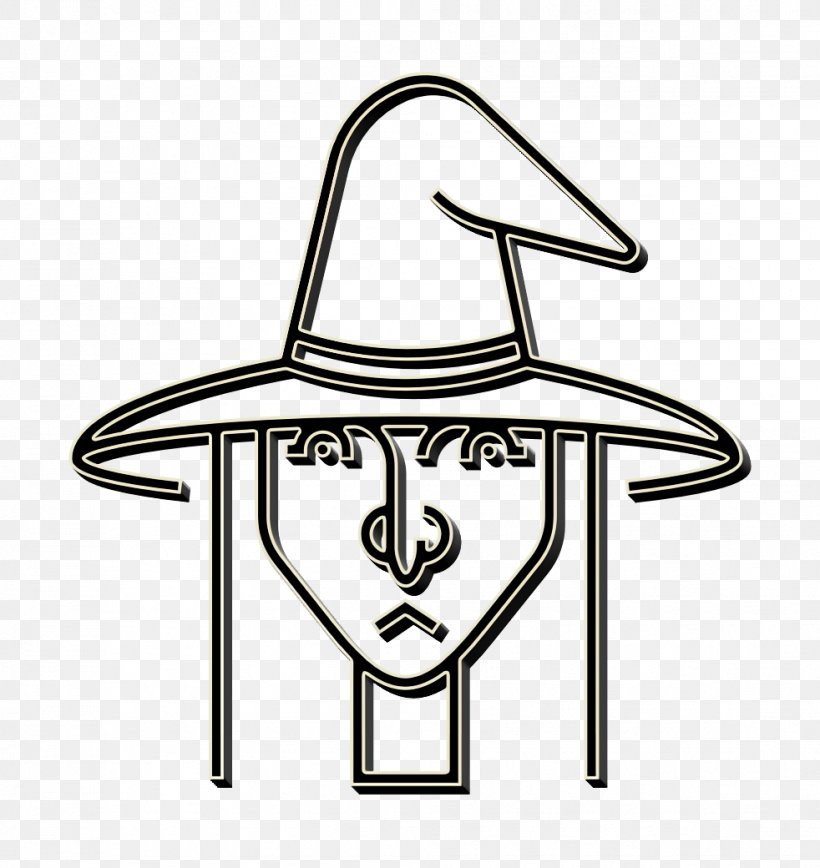 Fantasy Icon Halloween Icon Hat Icon, PNG, 982x1040px, Fantasy Icon, Blackandwhite, Halloween Icon, Hat Icon, Line Art Download Free