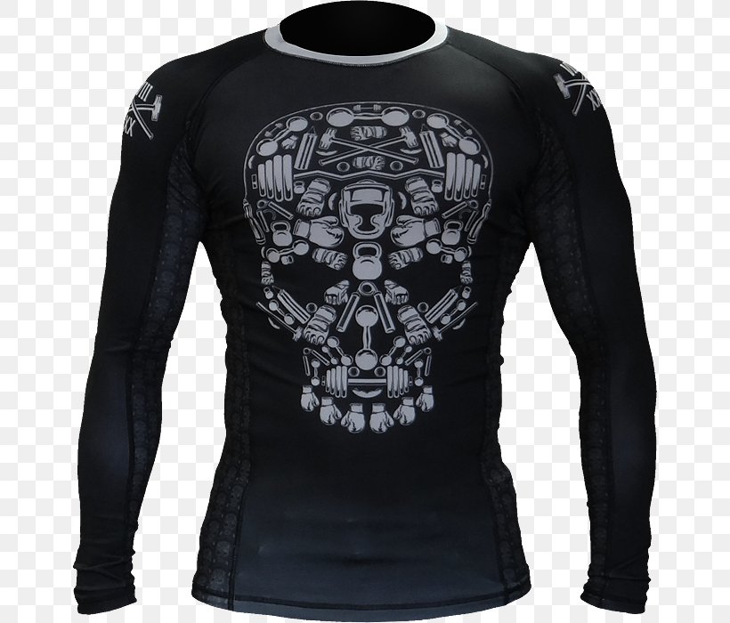 Long-sleeved T-shirt Rash Guard Clothing Sport, PNG, 700x700px, Tshirt, Black, Brand, Clothing, Long Sleeved T Shirt Download Free