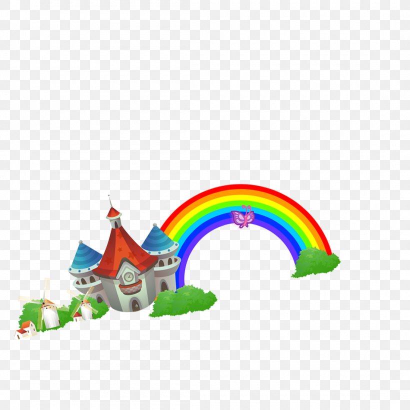 Rainbow Cartoon Sky, PNG, 1100x1100px, Rainbow, Animation, Cartoon, Color, Green Download Free