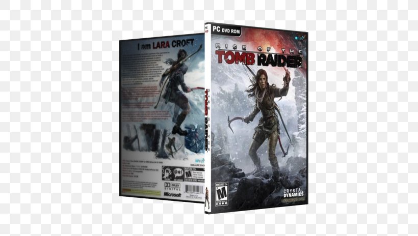 Rise Of The Tomb Raider Square Enix Video Game Poster, PNG, 550x464px, Rise Of The Tomb Raider, Action Figure, Advertising, Dvd, Film Download Free