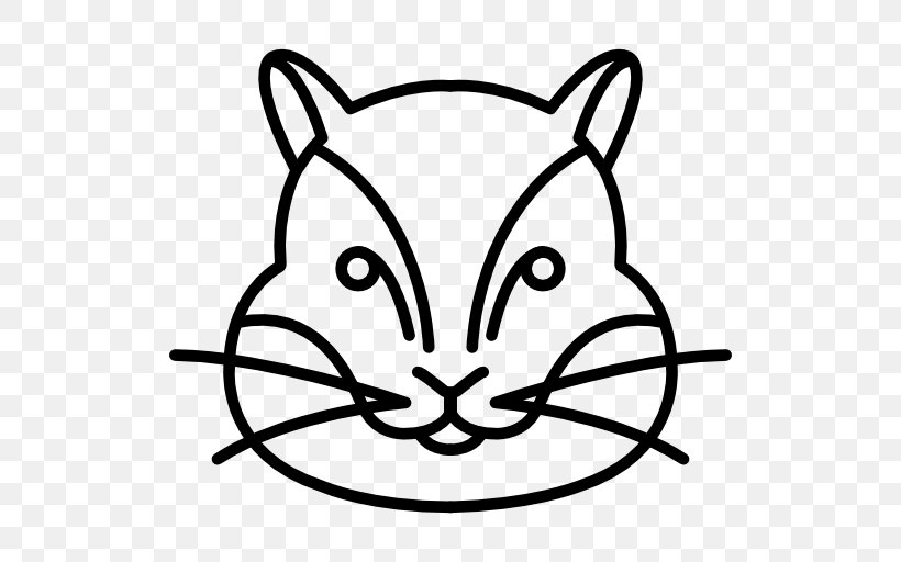 Hamster Whiskers Rodent Cat Clip Art, PNG, 512x512px, Hamster, Animal, Artwork, Black, Black And White Download Free