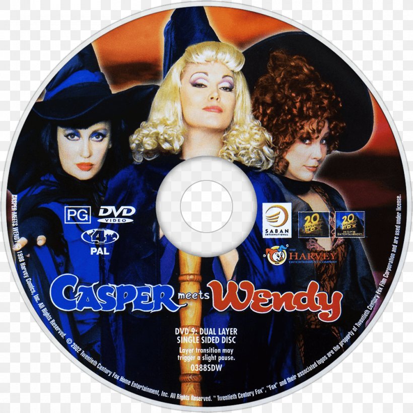 Hilary Duff Casper Meets Wendy Wendy The Good Little Witch DVD, PNG, 1000x1000px, 1998, Hilary Duff, Casper, Casper A Spirited Beginning, Casper Meets Wendy Download Free