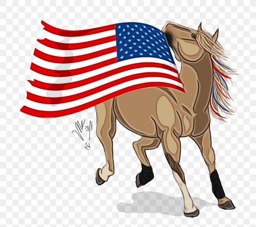 Mustang Rein Flag Horse, PNG, 900x800px, Watercolor, Flag, Flag Of The United States, Horse, Mane Download Free