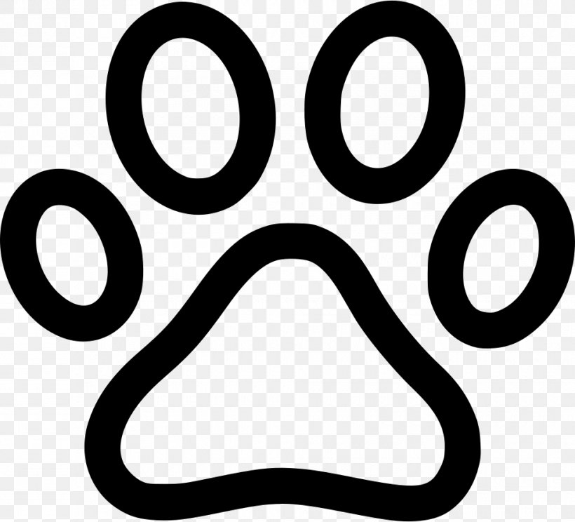 Paw Dog Footprint Animal Clip Art, PNG, 980x890px, Paw, Animal, Area, Black And White, Dog Download Free