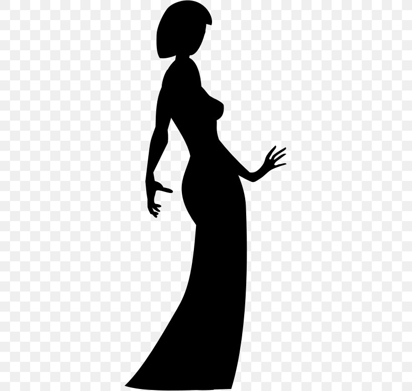Woman Silhouette Dress Clothing Clip Art, PNG, 323x778px, Woman, Art, Bermuda Shorts, Black, Black And White Download Free