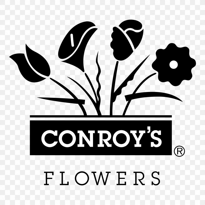 Conroy's Flowers Floristry Floral Design Flower Delivery, PNG, 2400x2400px, Flower, Black And White, Brand, Flora, Floral Design Download Free