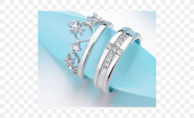 Engagement Ring Jewellery Silver Wedding Ring, PNG, 500x500px, Ring, Aqua, Blue, Body Jewelry, Bracelet Download Free