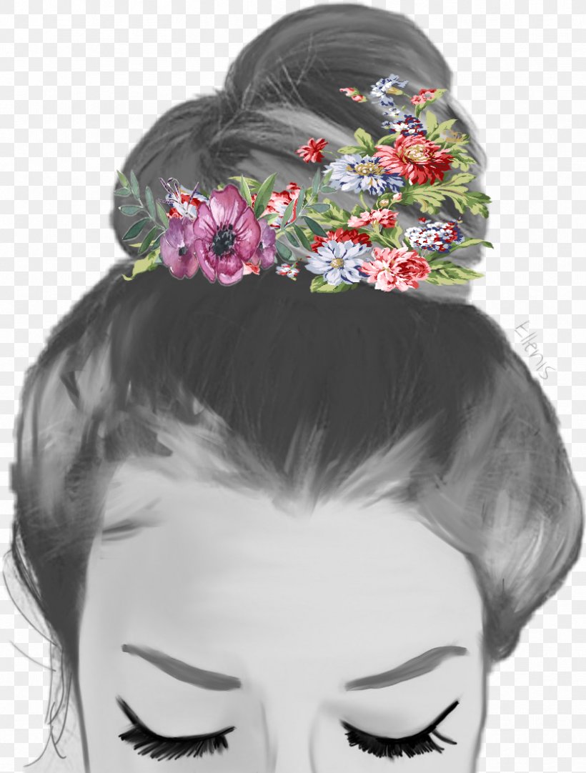 Hairstyle Floral Design Chignon Braid Long Hair, PNG, 834x1101px, Hairstyle, Braid, Chignon, Crown, Cut Flowers Download Free