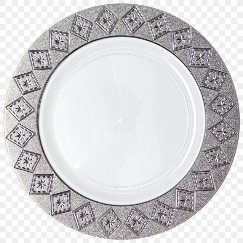 Plate Tableware Disposable Plastic Silver, PNG, 1583x1578px, Plate, Charger, Cloth Napkins, Cutlery, Diamond Download Free