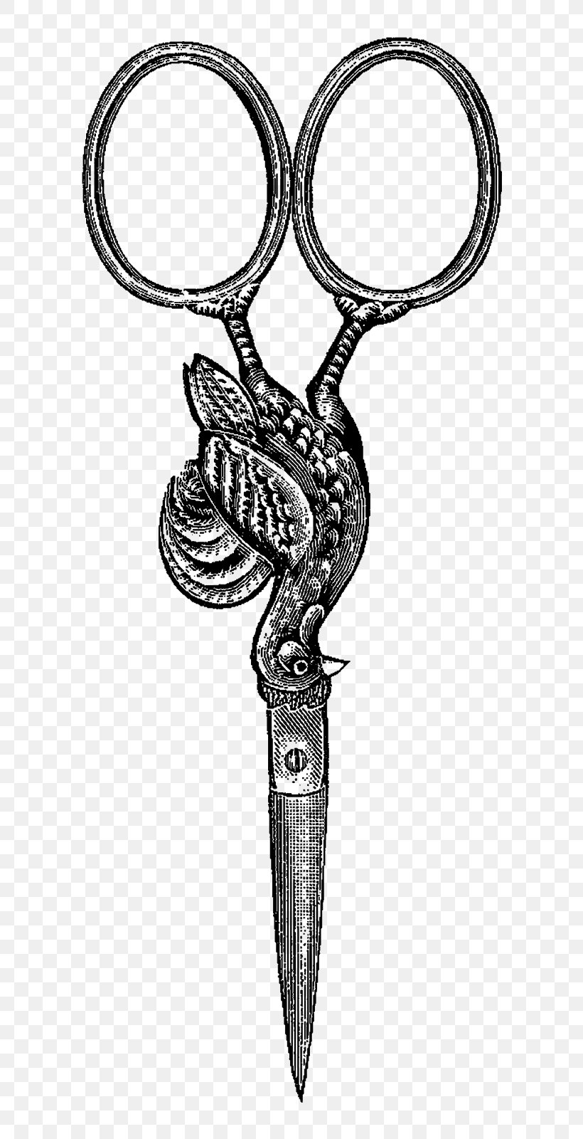Scissors Illustration Drawing Sewing Design, PNG, 706x1600px, Scissors, Black, Black And White, Body Jewelry, Digital Illustration Download Free