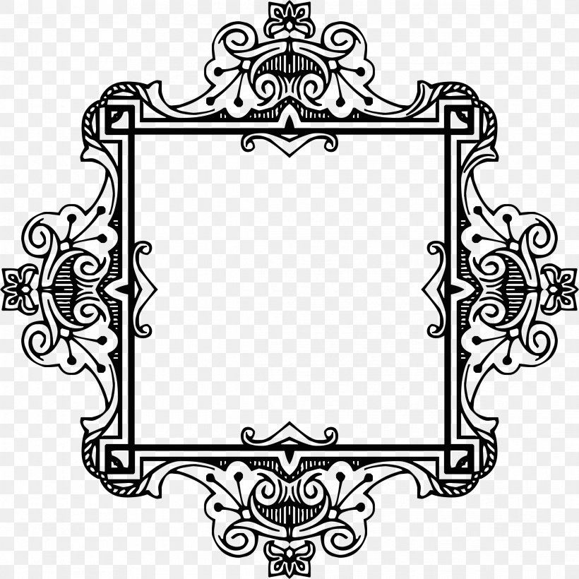 Wen Half Frame, PNG, 2334x2334px, Dwg, Black, Black And White, Filename Extension, Flower Download Free