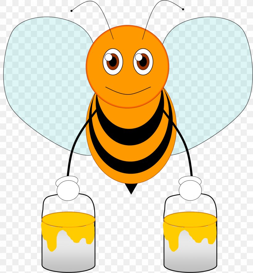 Honey Bee Clip Art Vector Graphics Image, PNG, 1570x1695px, Honey Bee, Animation, Bee, Beehive, Bumblebee Download Free