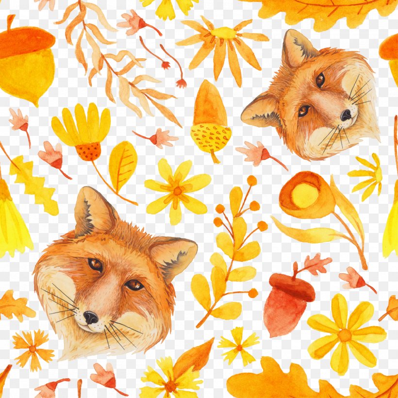 Red Fox Illustration, PNG, 2000x2000px, Red Fox, Carnivoran, Cuteness, Designer, Dog Breed Download Free