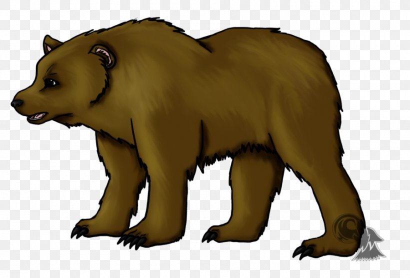 Brown Bear, Brown Bear, What Do You See? Kodiak Bear Grizzly Bear Drawing, PNG, 900x611px, Bear, Animal, Art, Brown Bear, Carnivoran Download Free