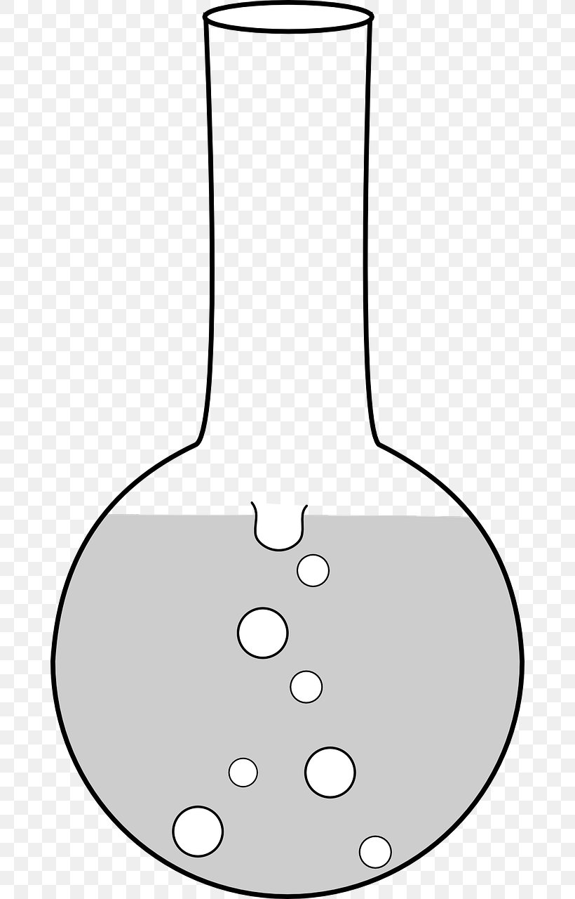 Round-bottom Flask Laboratory Flasks Florence Flask Clip Art, PNG, 676x1280px, Roundbottom Flask, Artwork, Barware, Beaker, Black And White Download Free
