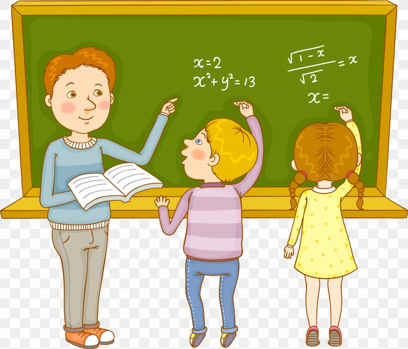 Teacher Mathematics Estudante, PNG, 4873x4176px, Teacher, Blackboard, Cartoon, Child, Communication Download Free