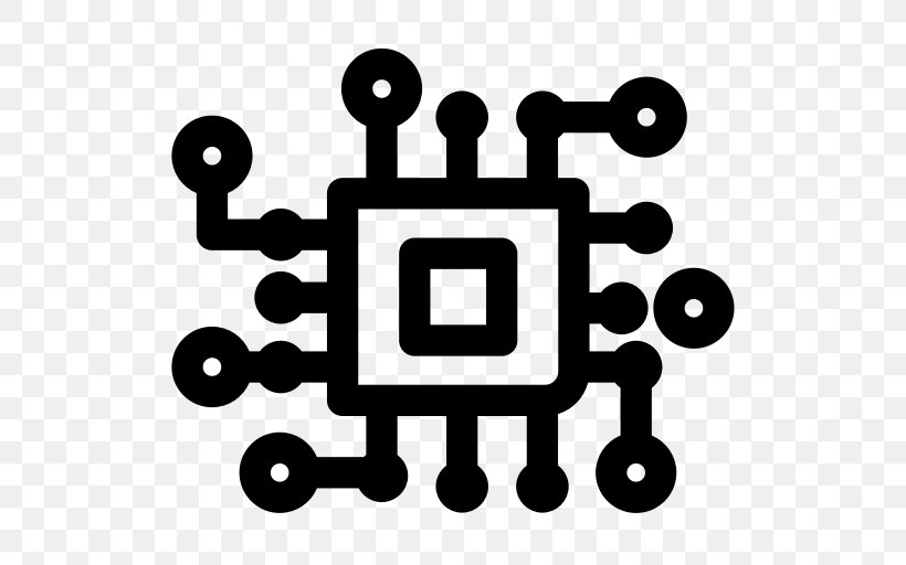Integrated Circuits & Chips Chipset Clip Art, PNG, 512x512px, Integrated Circuits Chips, Area, Black And White, Brand, Central Processing Unit Download Free
