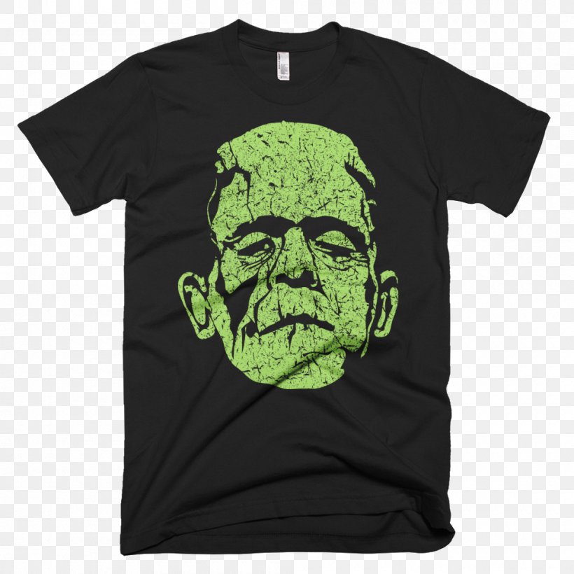 Frankenstein's Monster T-shirt Decal Sticker, PNG, 1000x1000px, Frankenstein, Black, Brand, Bride Of Frankenstein, Clothing Download Free