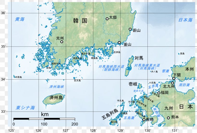Tsushima Strait Tsushima Island Korea Strait Iki Island, PNG, 1280x867px, Tsushima Island, Area, Channel, East China Sea, Japanese Archipelago Download Free
