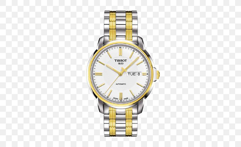 Le Locle Automatic Watch Tissot Water Resistant Mark, PNG, 500x500px, Le Locle, Automatic Watch, Bracelet, Brand, Colored Gold Download Free