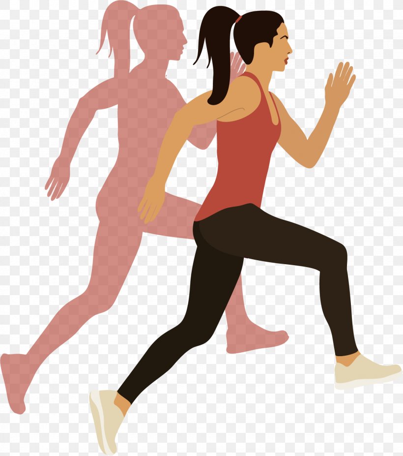 Physical Exercise Woman Euclidean Vector, PNG, 1539x1740px, Watercolor, Cartoon, Flower, Frame, Heart Download Free