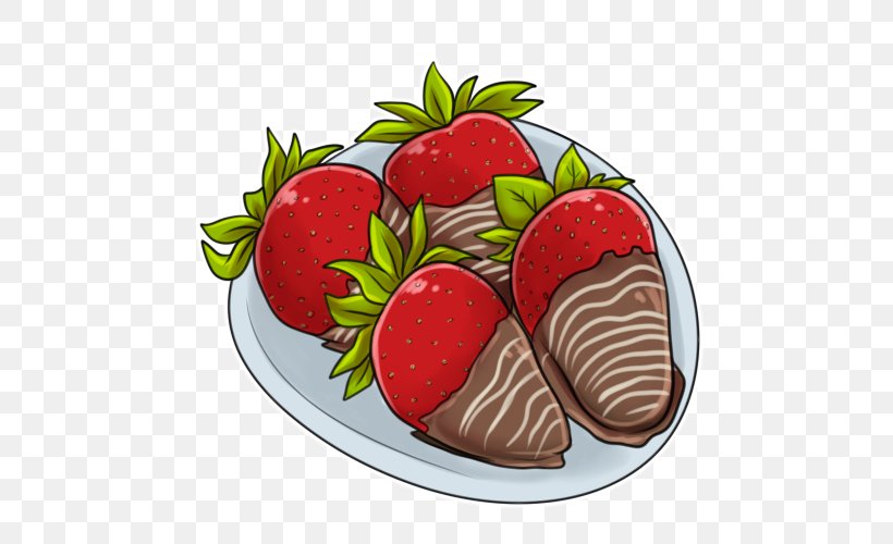 Strawberry Chocolate-covered Fruit Food Clip Art, PNG, 500x500px, Strawberry, Cartoon, Chocolate, Chocolatecovered Fruit, Deviantart Download Free