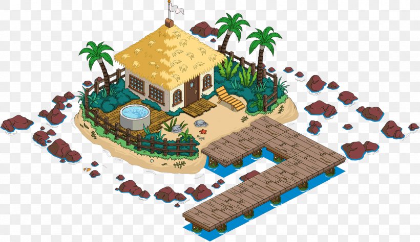 The Simpsons: Tapped Out Private Island Springfield Heights Building, PNG, 1448x838px, Simpsons Tapped Out, Beach, Building, Christmas Decoration, Christmas Ornament Download Free