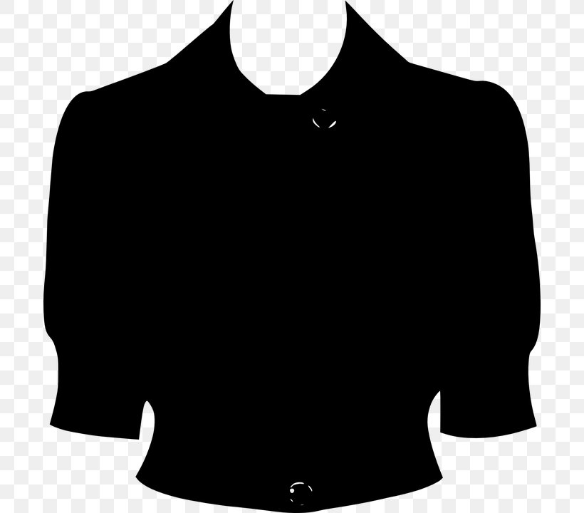 Clothing Coat Dress Clip Art, PNG, 698x720px, Clothing, Black, Black And White, Coat, Dress Download Free