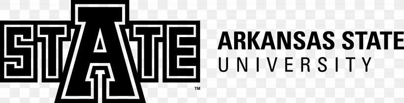 Arkansas State University College Student Education, PNG, 4176x1077px, Arkansas State University, Academic Degree, Arkansas, Arkansas State Red Wolves, Black And White Download Free