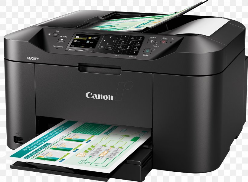 Canon MAXIFY MB2120 Multi-function Printer Inkjet Printing, PNG, 2999x2199px, Multifunction Printer, Canon, Color Printing, Electronic Device, Electronics Download Free